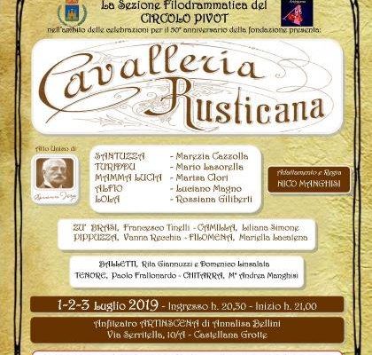 ''Cavalleria rusticana'', atto unico di Giovanni Verga